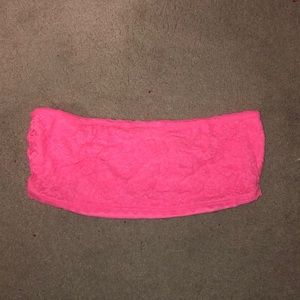 Pink Bandeau Bra